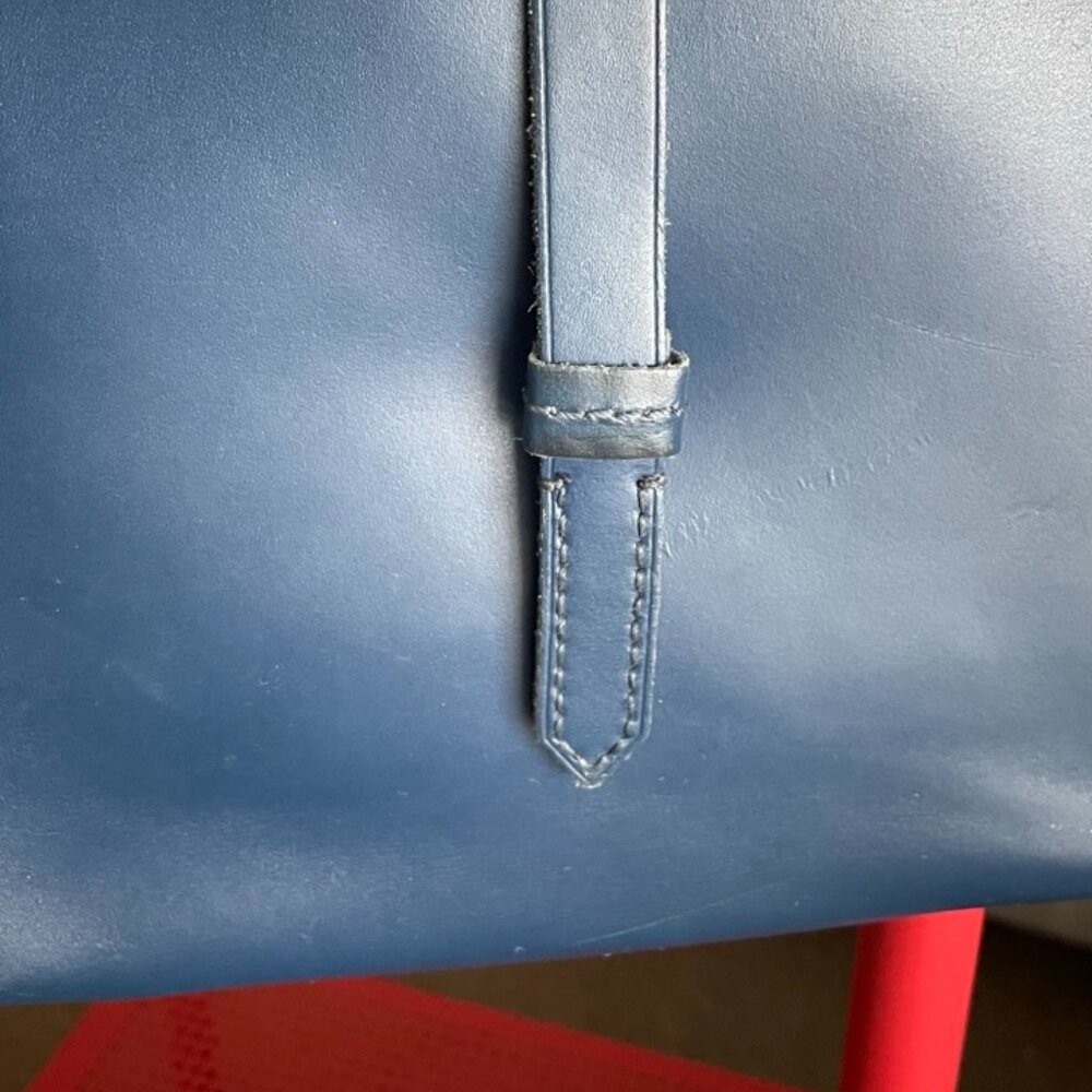 J.Crew Parker Crossbody Leather Purse/Bag - Blue - Picture 3 of 11